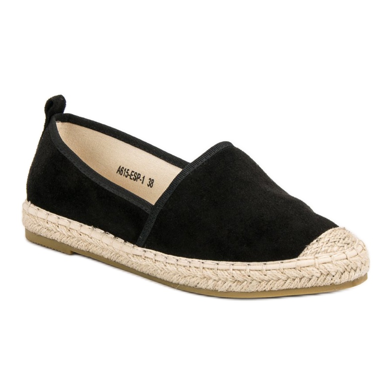 Bestelle Espadrile od antilopa crno 1