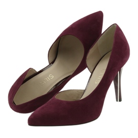 Pumpe ženske cipele od antilopa Anis cherry crvena višebojan 5