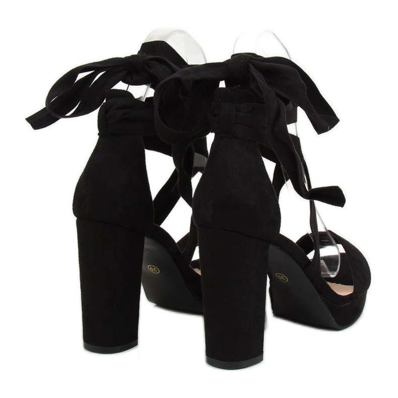 Crne sandale na platformi NC805 Black crno 2