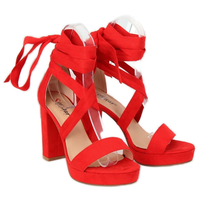 Crvene sandale na platformi NC805 Red crvena 2