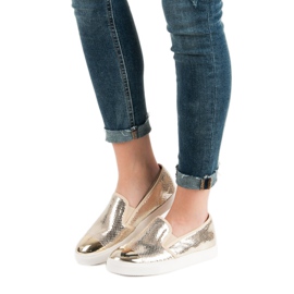 Queen Bee Golden Slip na tenisicama zlatni 1