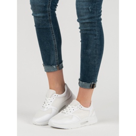 Sportske cipele na vezanje bijela 2