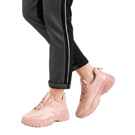 Small Swan Ružičaste tenisice na platformi ružičasta 2