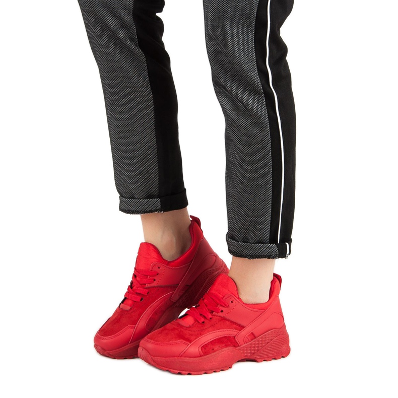 Small Swan Crvene tenisice na platformi crvena 1