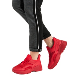 Small Swan Crvene tenisice na platformi crvena 2