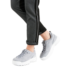 Tenisice na platformi siva 1