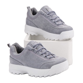 Tenisice na platformi siva 2