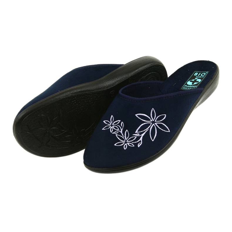 Ženske papuče Adanex 23931 tamnoplava 4