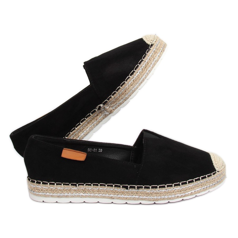 Crne RC-61 Crne espadrile od antilopa crna 2