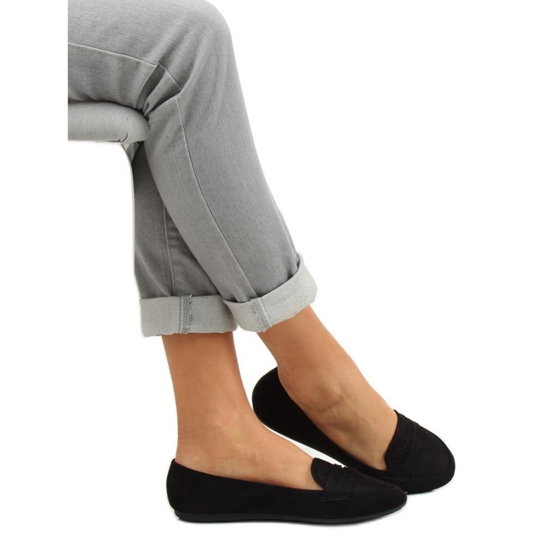 Crne balerinke mokasine JM6655Q Negro crna 2