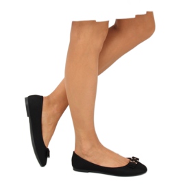 Crne ženske balerinke JM3553J Negro crno 2