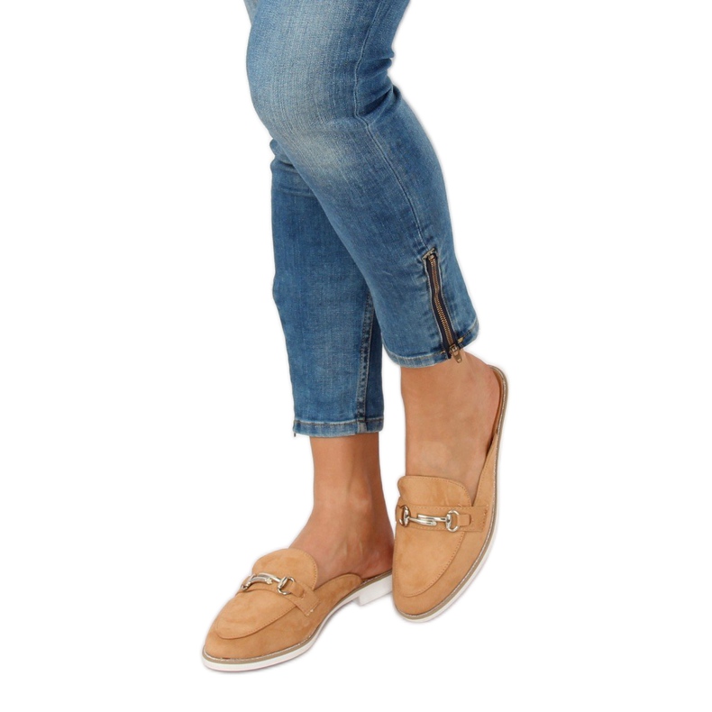 Camel F9375 Camel loafers papuče smeđa 1