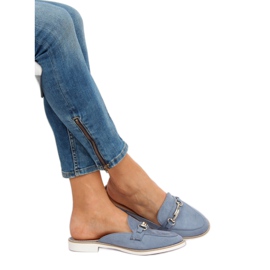 F9375 Mokasine plave papuče plava 1