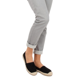 AF40 Crne espadrile od crnog antilopa crna 2