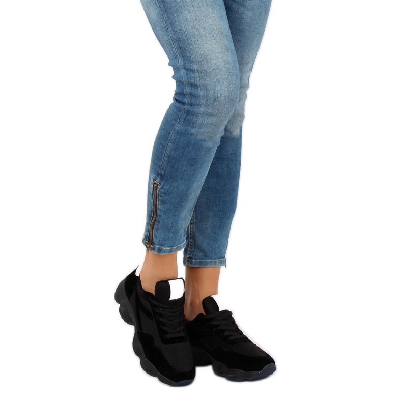 Crne E-102 Crne sportske cipele crno 1