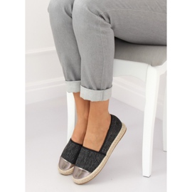 Crne platnene espadrile A-9267 Crne crno 1