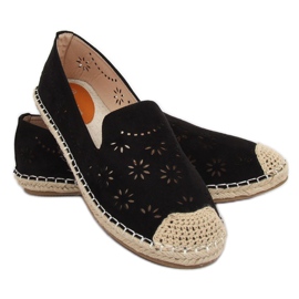 Crne ažurne espadrile 9023 Crne crno 1
