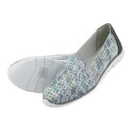 Ženska sportska kožna gospodara Filippo 663 bijela plava siva zelena 5