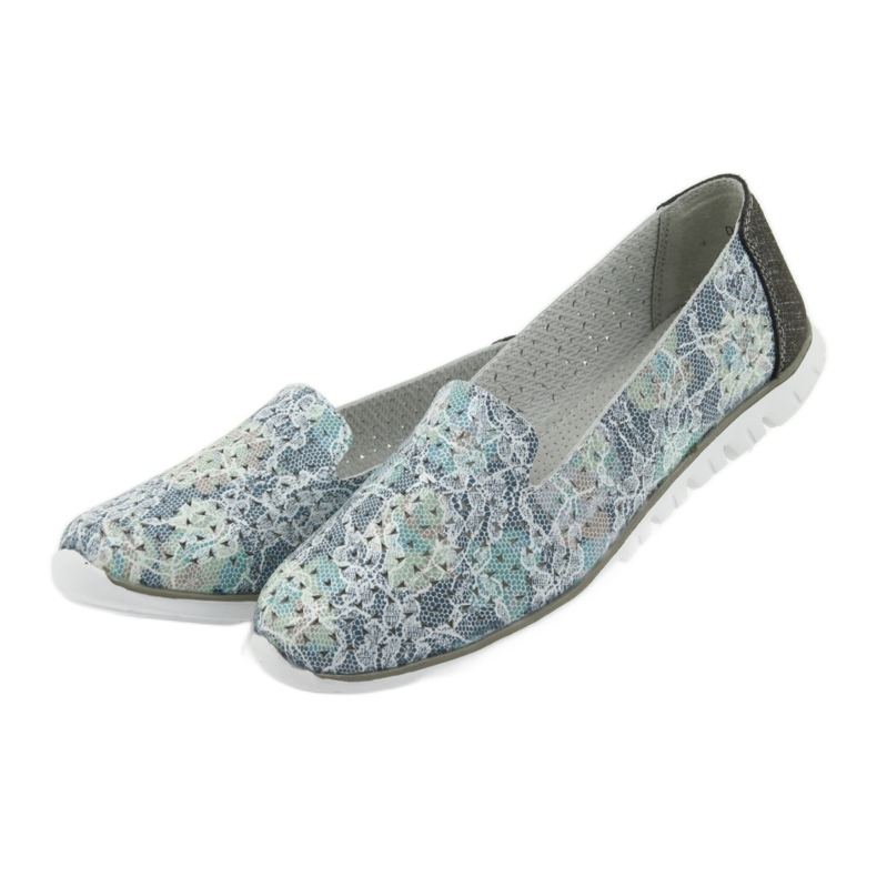 Ženska sportska kožna gospodara Filippo 663 bijela plava siva zelena 3