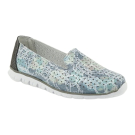 Ženska sportska kožna gospodara Filippo 663 bijela plava siva zelena 1