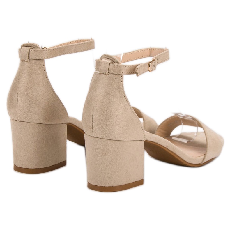 Ch. Creation Klasične sandale na šanku smeđa 2