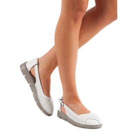 Filippo Kožne balerinke bijela 1