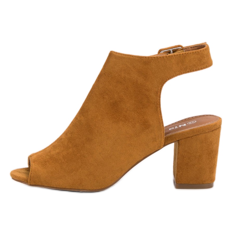 Nio Nio Sandale izgrađene na šanku žuta boja 1