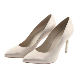 Pumpe ženske kožne cipele zlatne Anis 4527 zlatna 3