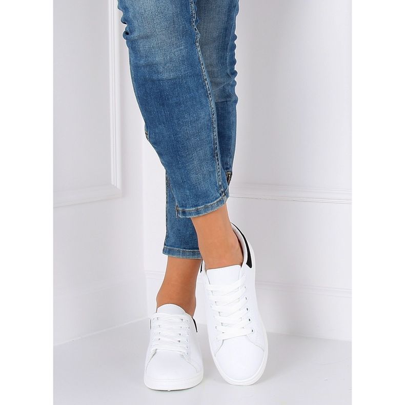 Crno-bijele ženske tenisice BL147P Crne II-GAT bijela 2