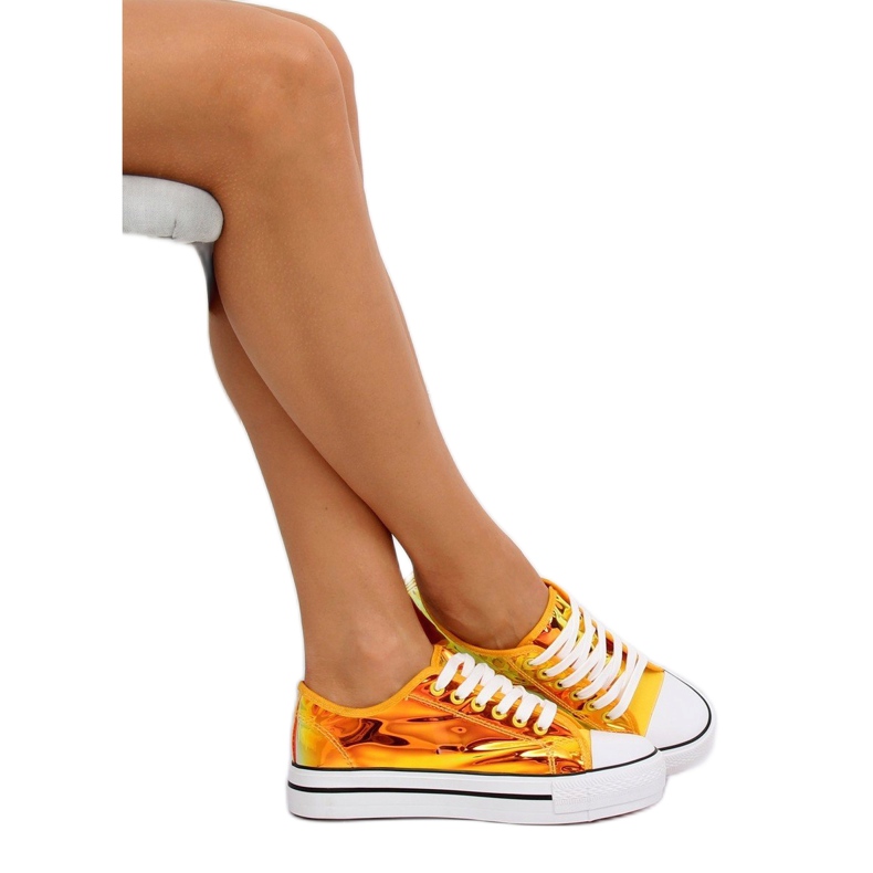 Žute benzinske tenisice XL19P Žute boje zlatni 1