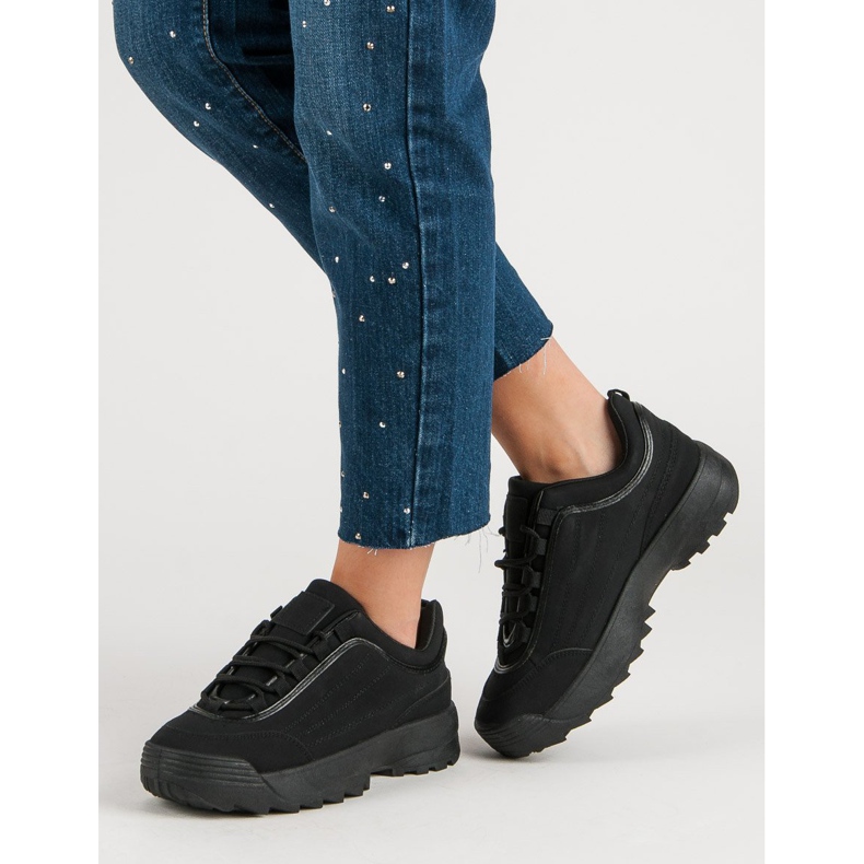 Tenisice na platformi crno 1