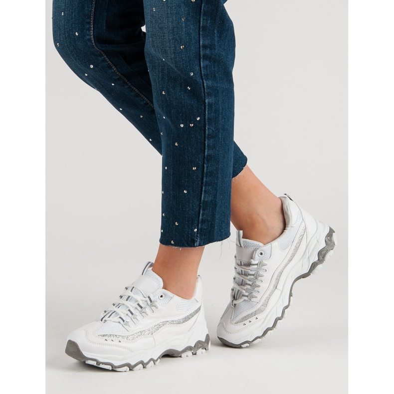 Tenisice sa sjajem bijela 1