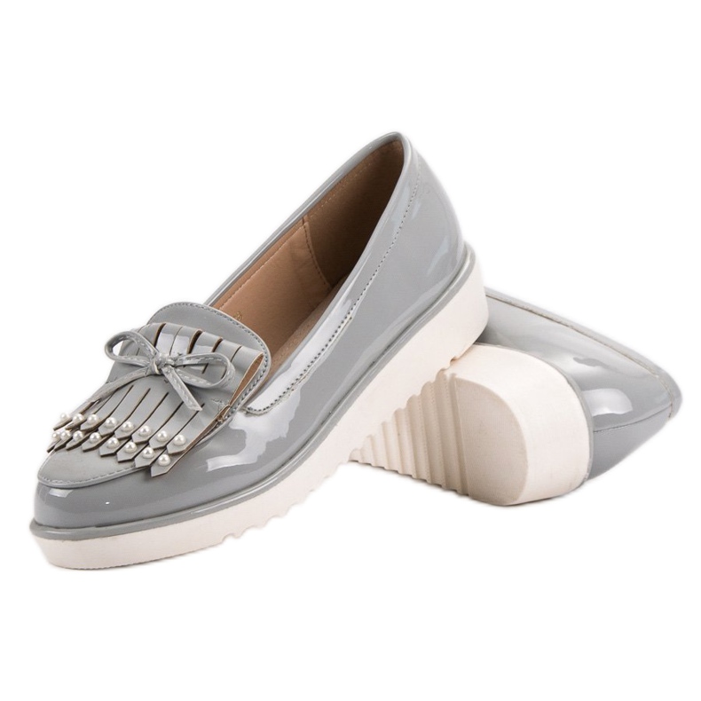 Sive lakirane cipele VICES siva 1