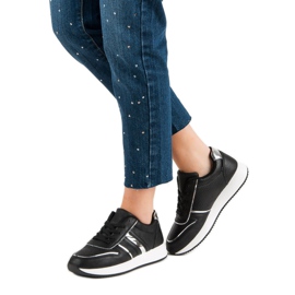 Udobne crne tenisice crno 2