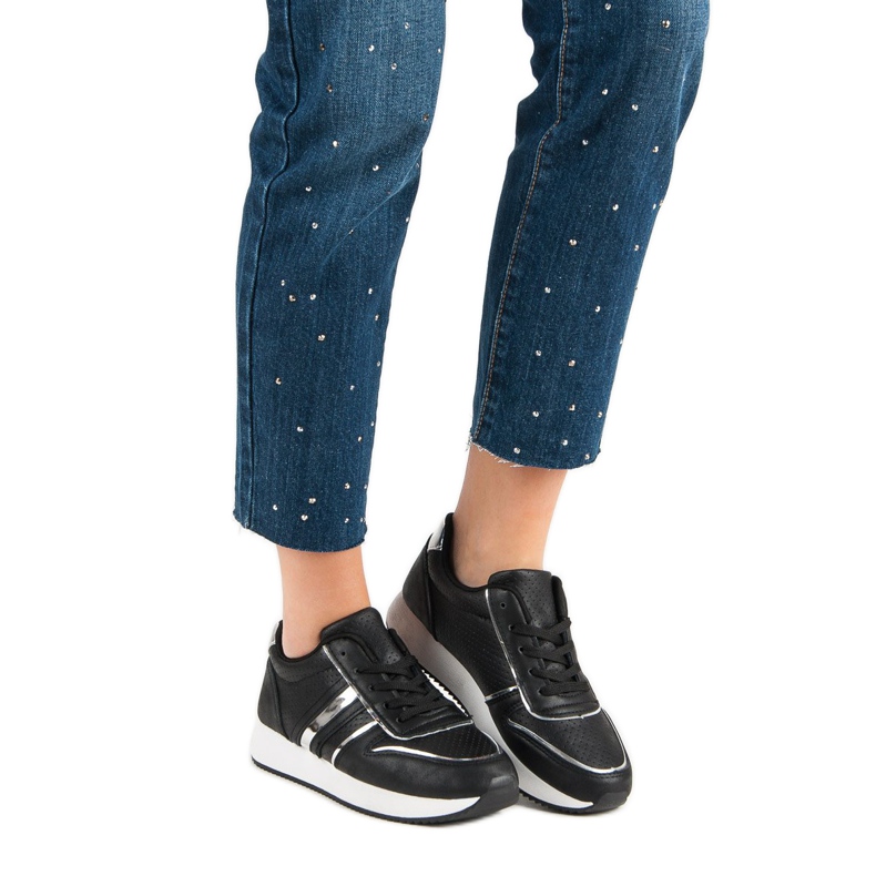 Udobne crne tenisice crno 1