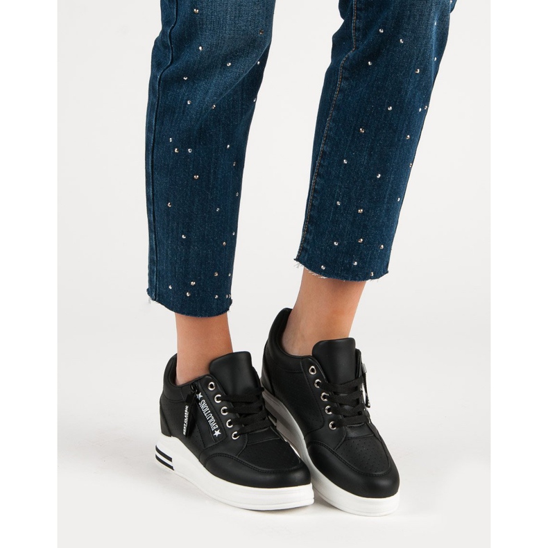 Modne crne tenisice crna 1