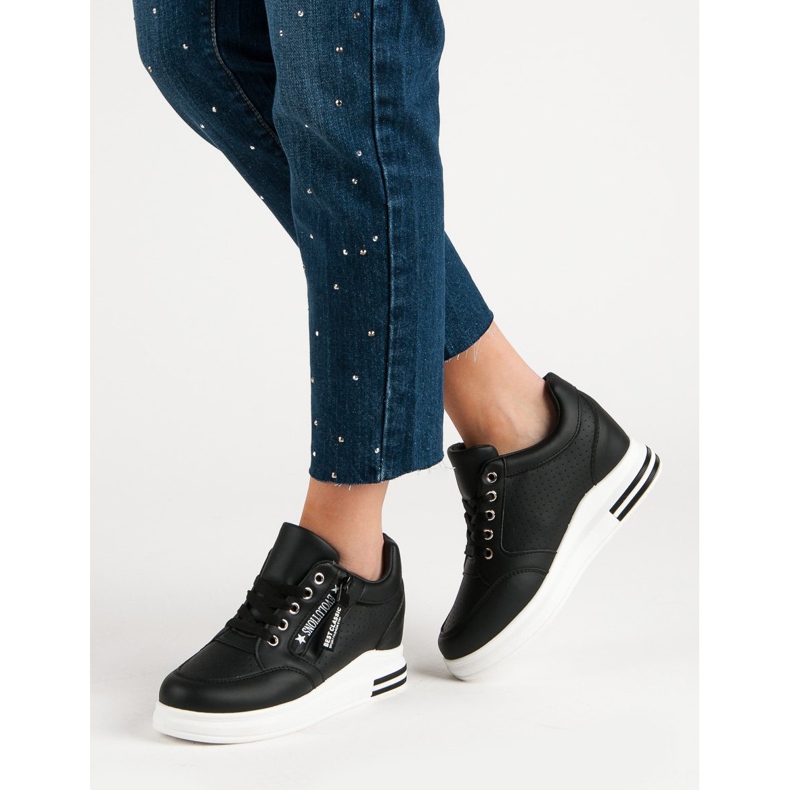 Modne crne tenisice crna 2