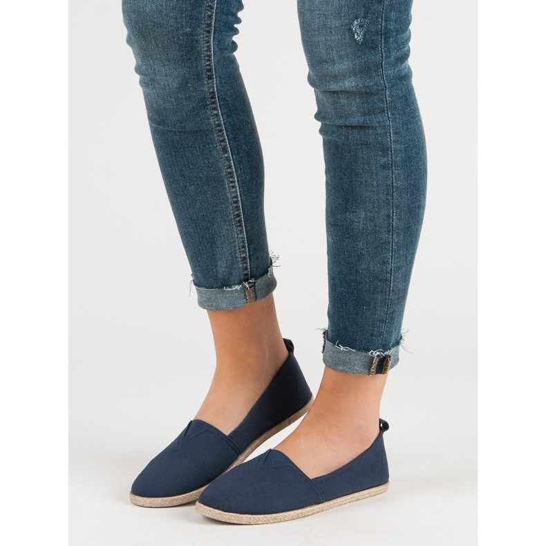 Navy Blue Slip On Tenisice plava tamnoplava 1