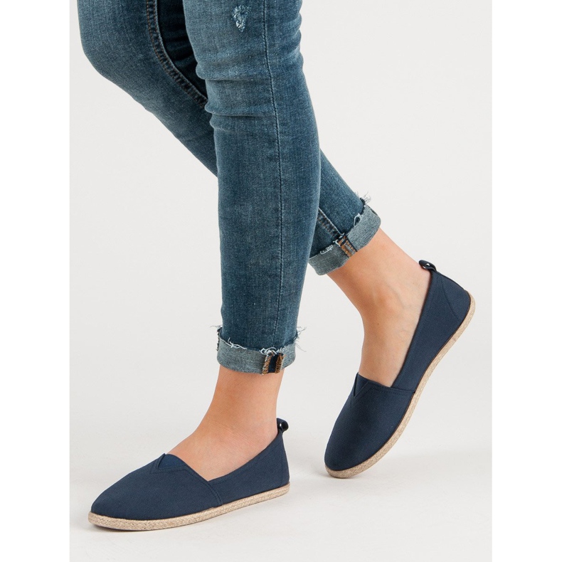 Navy Blue Slip On Tenisice plava tamnoplava 2