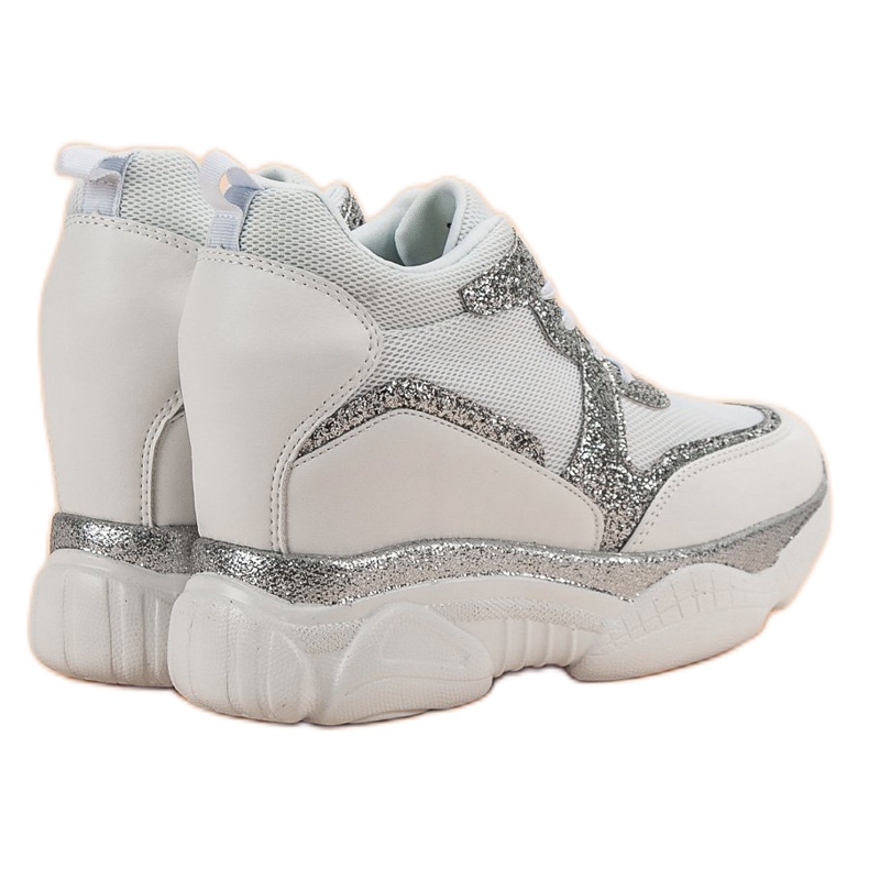 VICES Tenisice s brokatom bijela 2