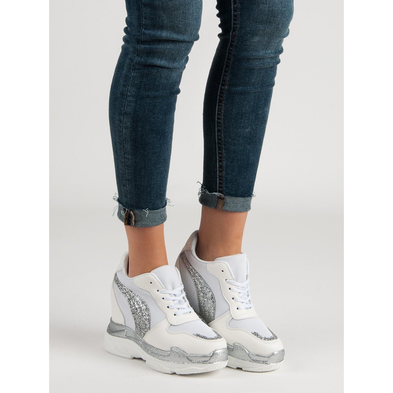 Vices Bijele tenisice s blještavim porokama bijela 1