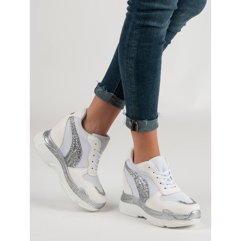 Vices Bijele tenisice s blještavim porokama bijela 2