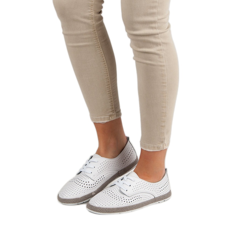 Filippo Kožne espadrile bijela 1