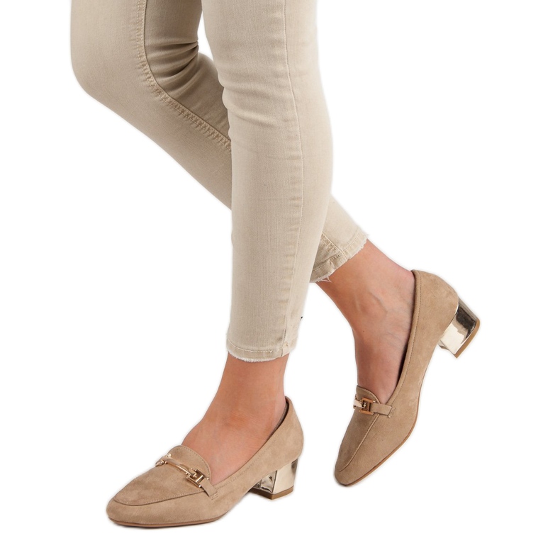 Kylie Natikače s visokim potpeticama smeđa 2