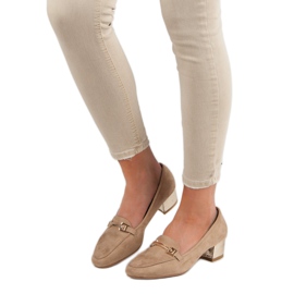 Kylie Natikače s visokim potpeticama smeđa 1