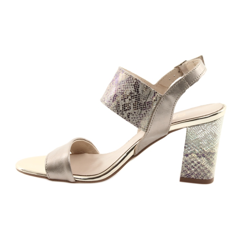 Sandale na Gamis 3390 zlatnom stupu / benzinskom gmazu zlatna 2