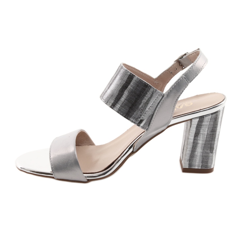 Ženske sandale na Gamis 3390 post srebro siva 2