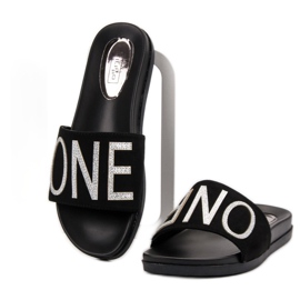 Filippo Crne crne papuče crno 1