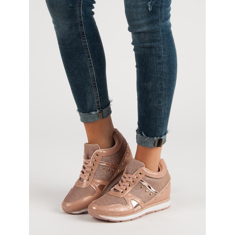 Cm Paris Ružičaste tenisice sa kamenčićima ružičasta 2