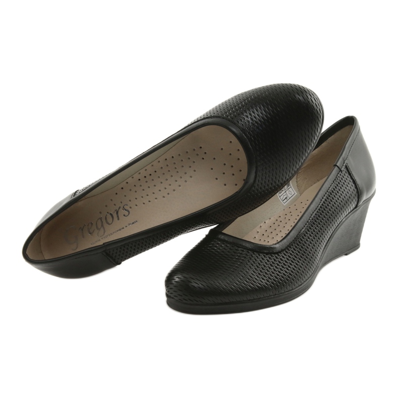 Ženske cipele klin Gregors 763 crne crna 5